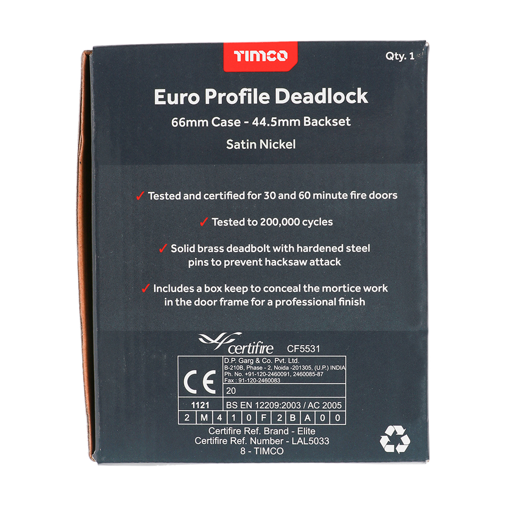 Euro Deadlock Sat. Nickel - Image 3