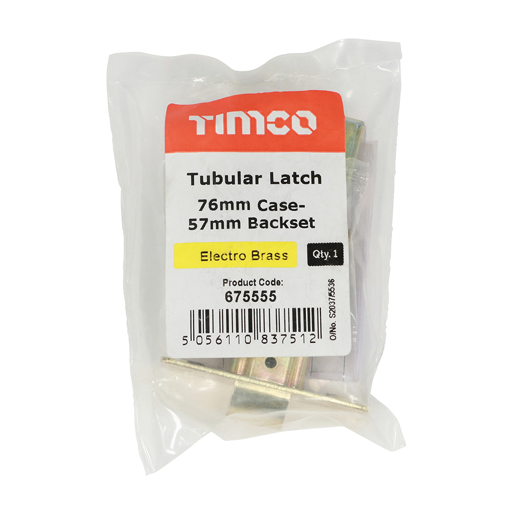 Tubular Latch E. Brass - Image 2