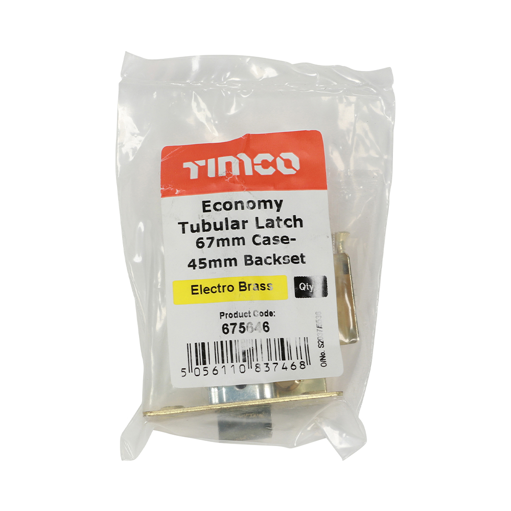 Eco Tubular Latch E Brass - Image 2