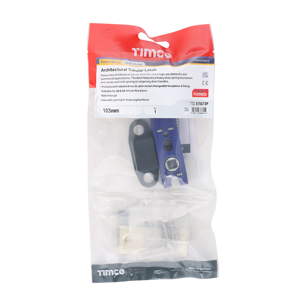 Arch Tubular Latch EB & SN - Image 2