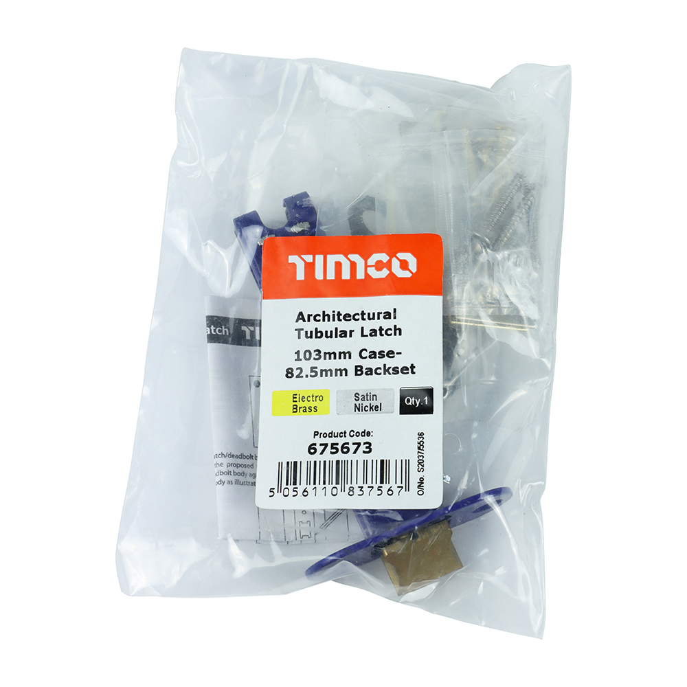 Arch Tubular Latch EB & SN - Image 2