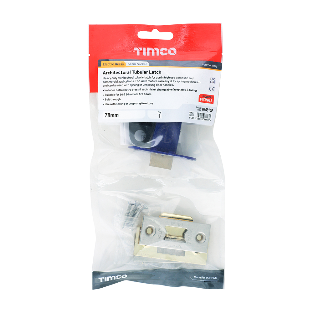 Arch Tubular Latch EB & SN - Image 2