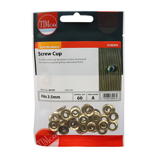 Surface Screw Cup - E/Brass - Image 2