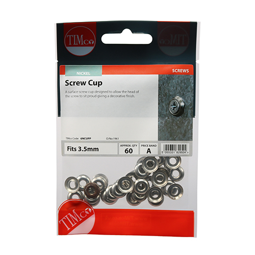 Surface Screw Cups - Nickel - Image 2