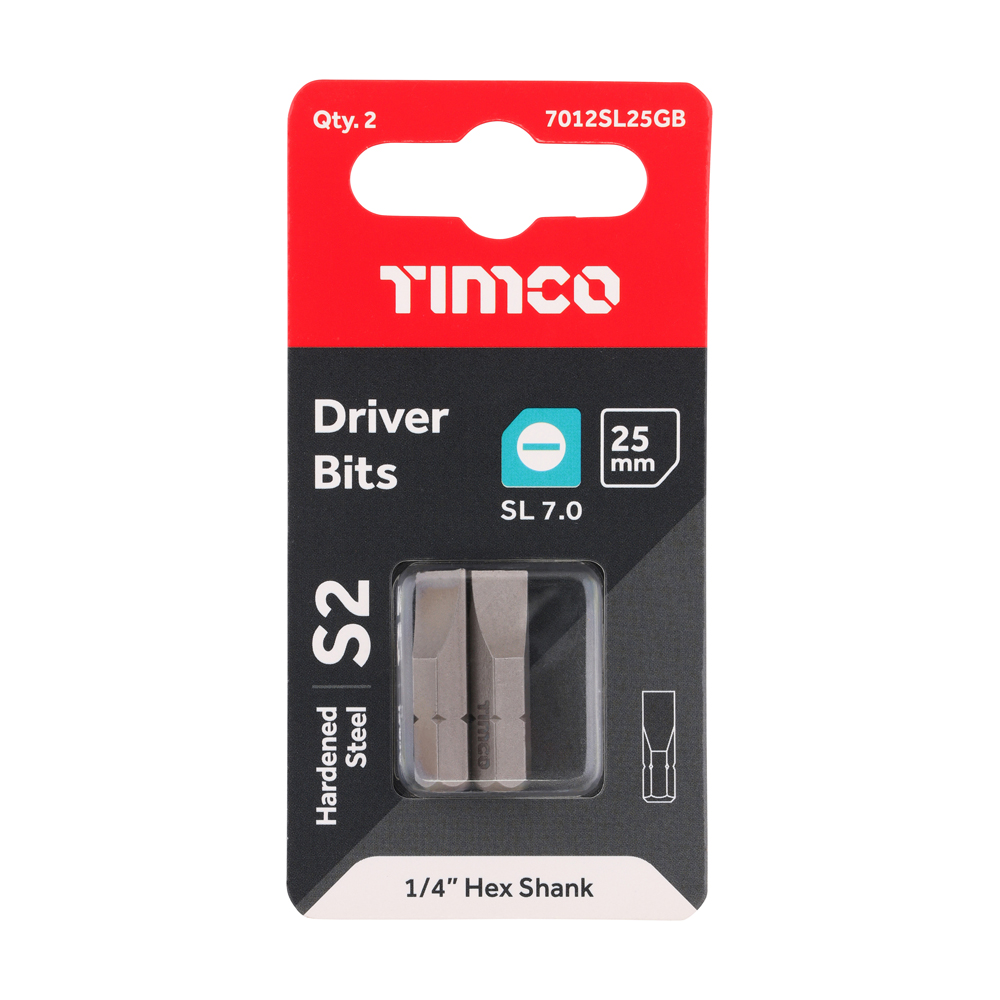 Slotted Driver Bit - S2 Grey - Image 2