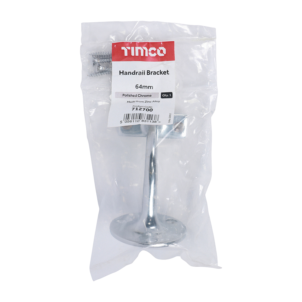 Handrail Bracket Pol. Chrome - Image 2