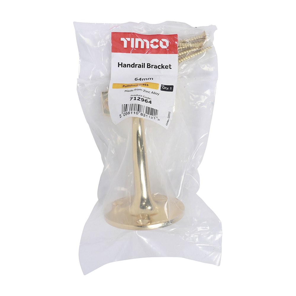 Handrail Bracket Elec Brass - Image 2