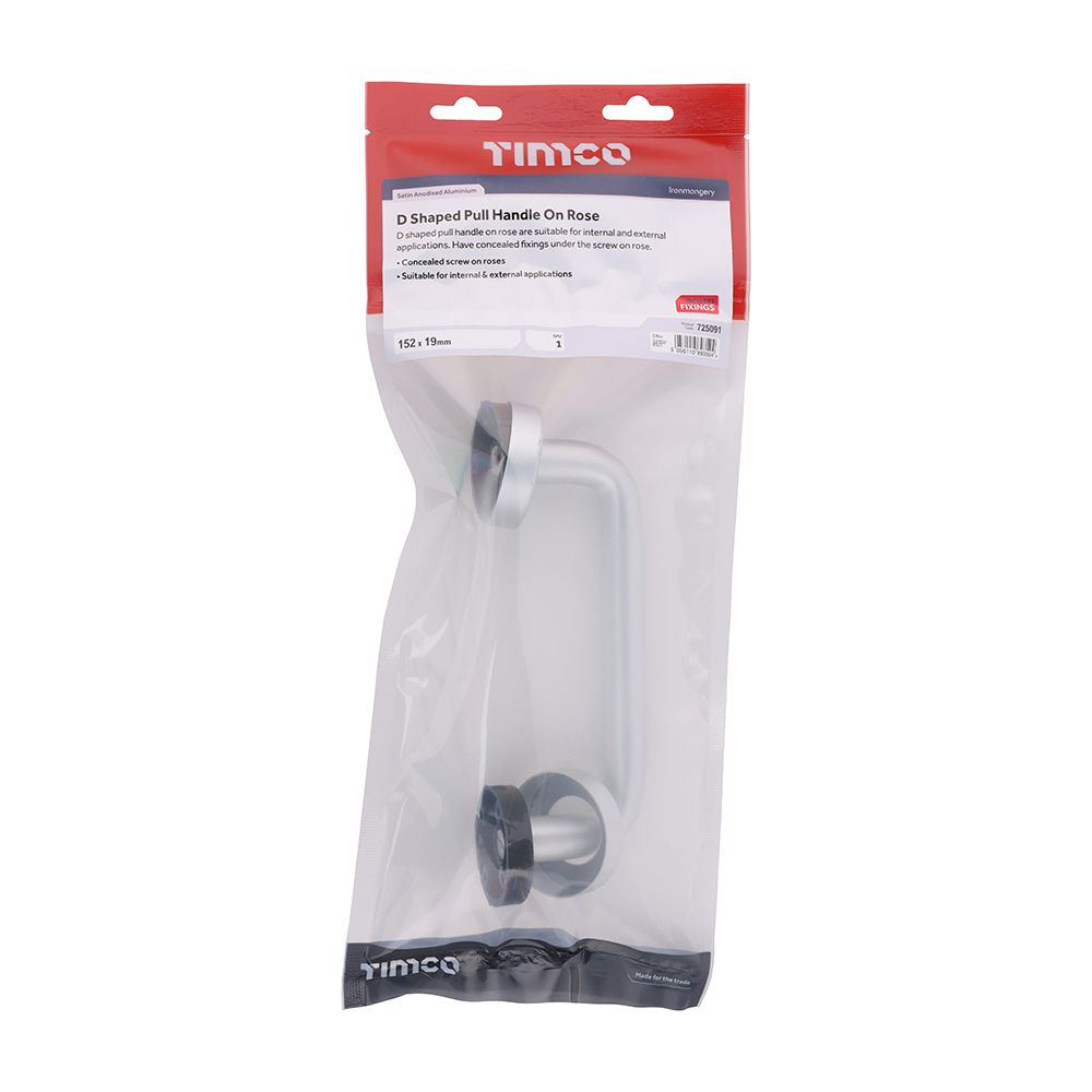 DShape Pull Handle On Rose SAA - Image 2