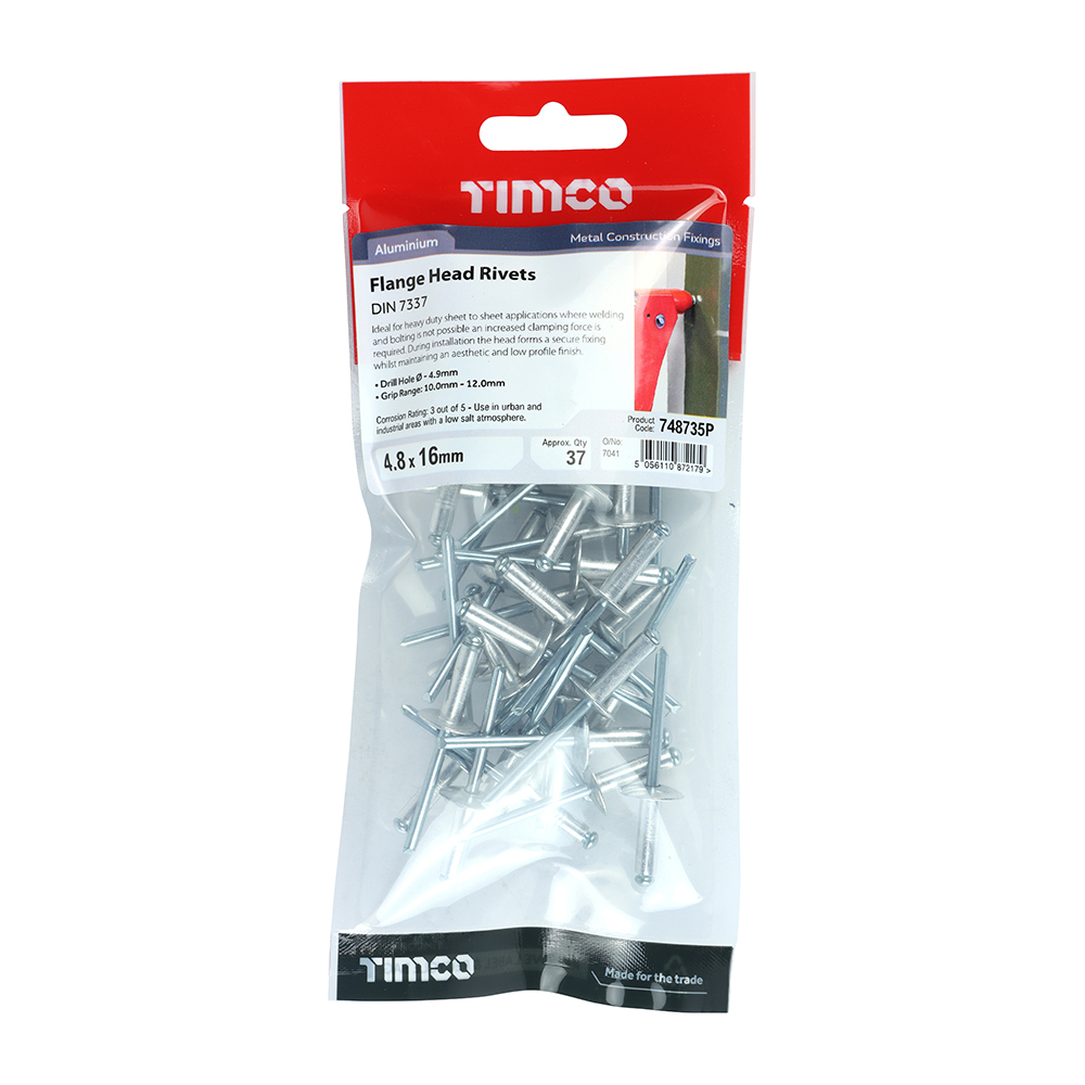 Rivets - Flange Head - Alumin. - Image 2