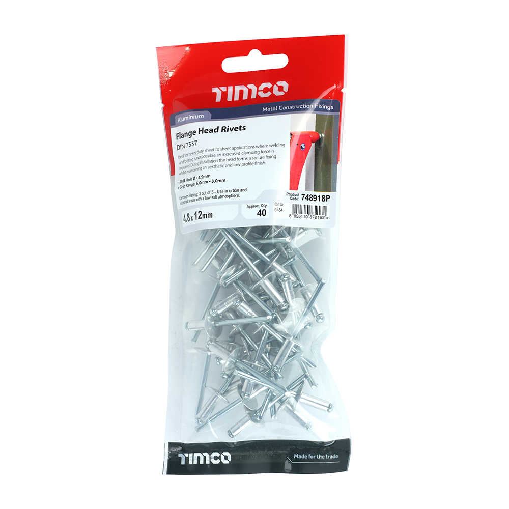 Rivets - Flange Head - Alumin. - Image 2
