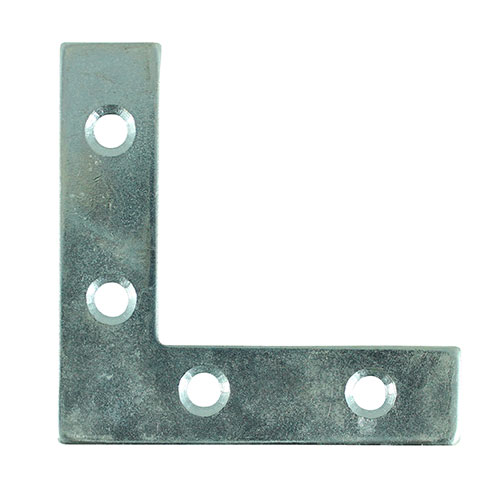 Corner Plate - BZP - Image 1