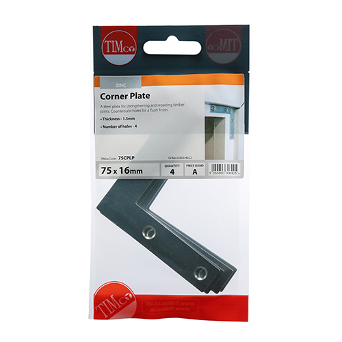 Corner Plate - BZP - Image 2