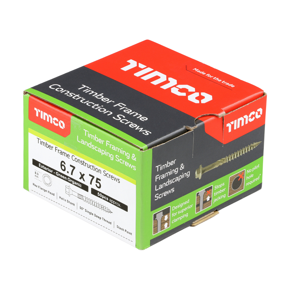 Timber Frame Screw HEX Green - Image 2