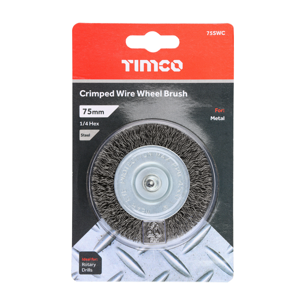 Drill Crimp Wire Wheel Brush - Image 2