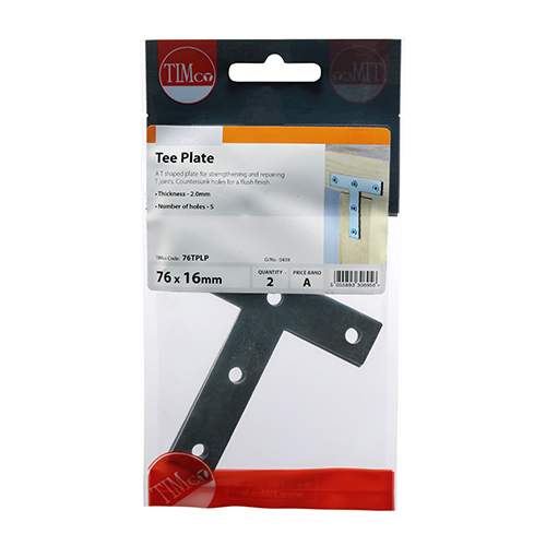 Tee Plate - BZP - Image 2