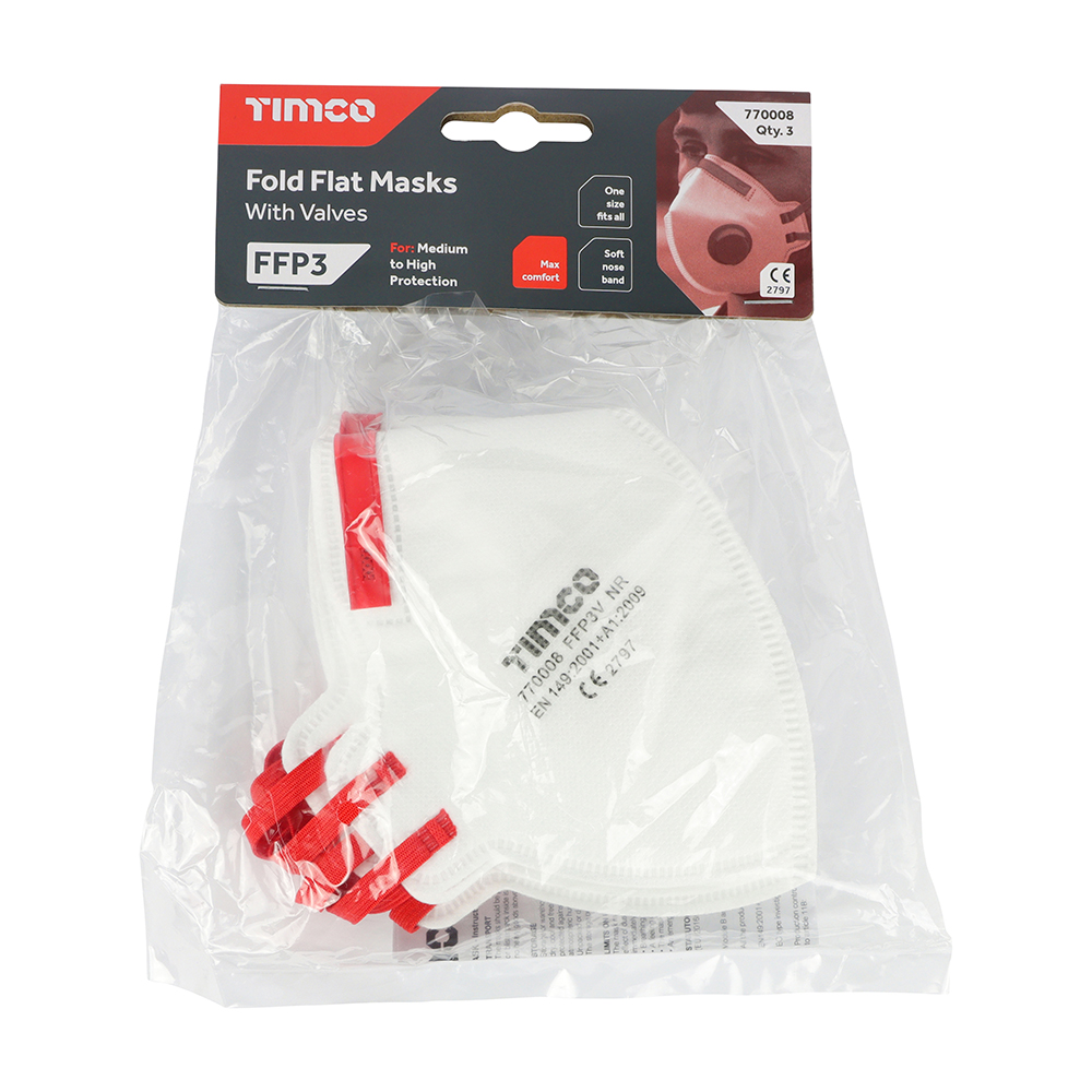 FFP3 Fold Flat Mask - Valved - Image 5