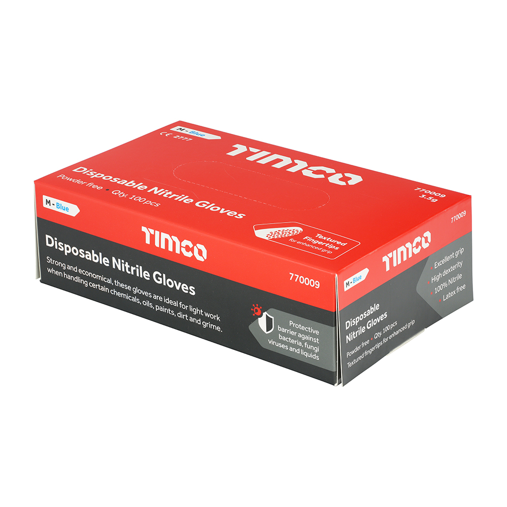 Nitrile Gloves Blue - Image 2