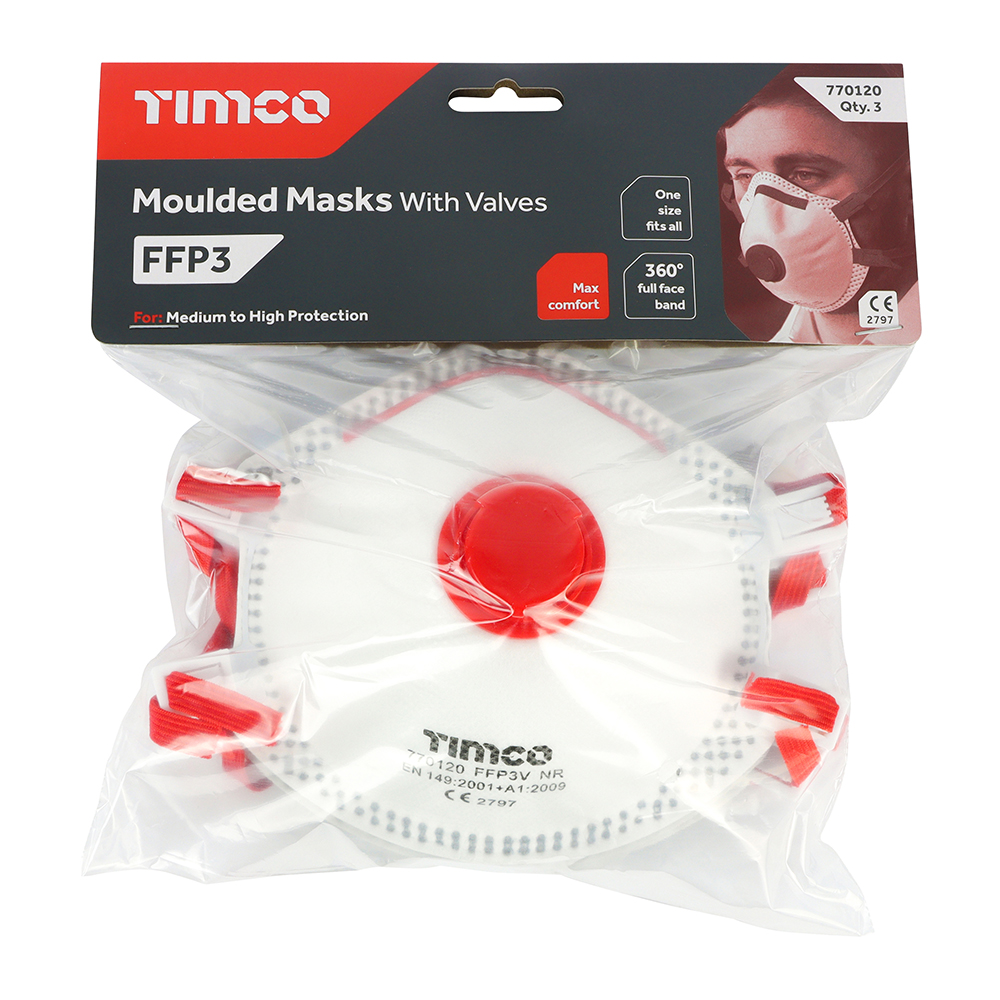FFP3 Moulded Mask - Valved - Image 3