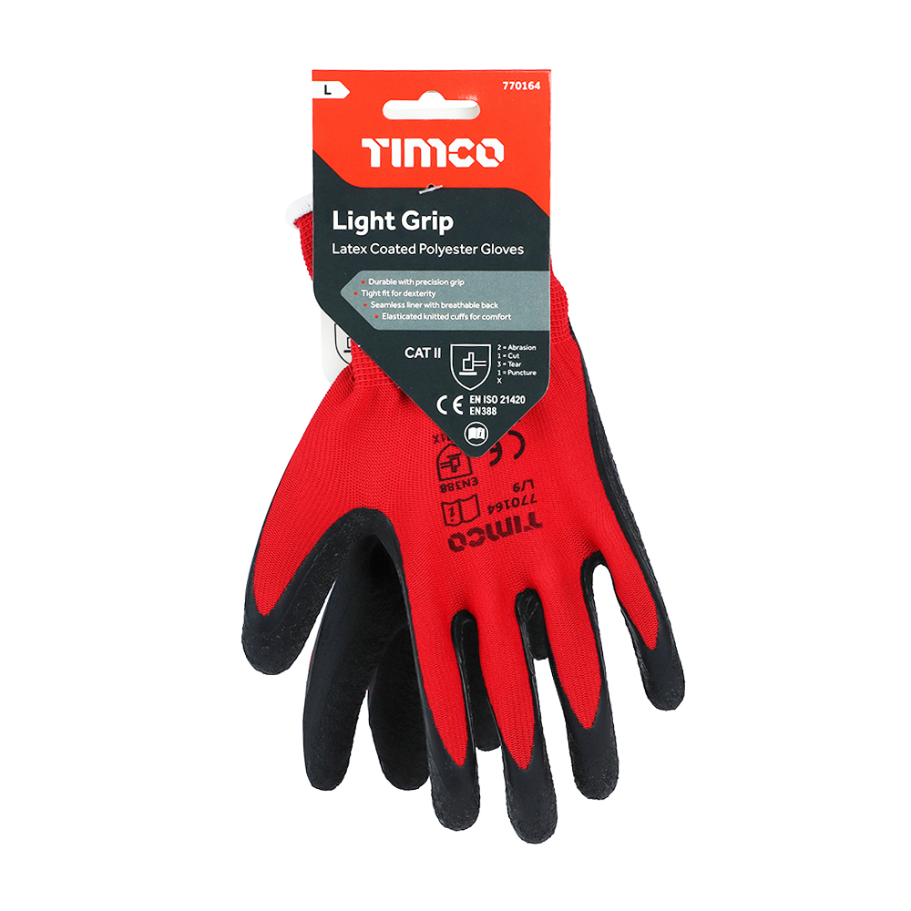 Light Grip Glove Latex Crinkle - Image 2