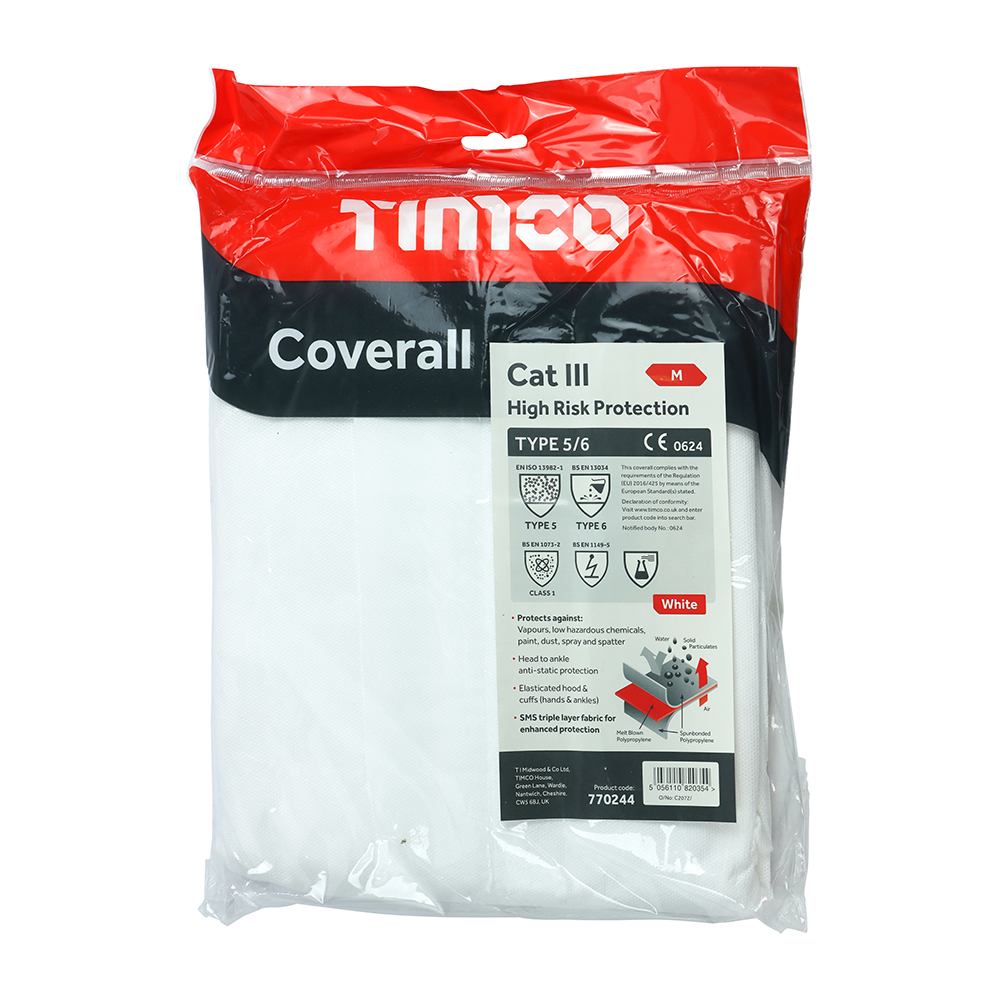 Type 5/6 Coverall White - Image 2