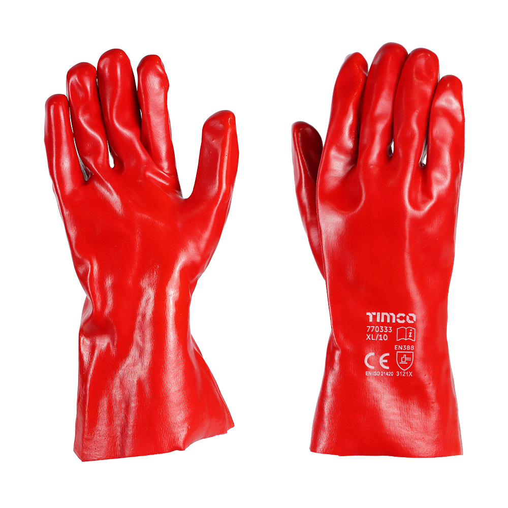PVC Coated Gauntlets Cotton