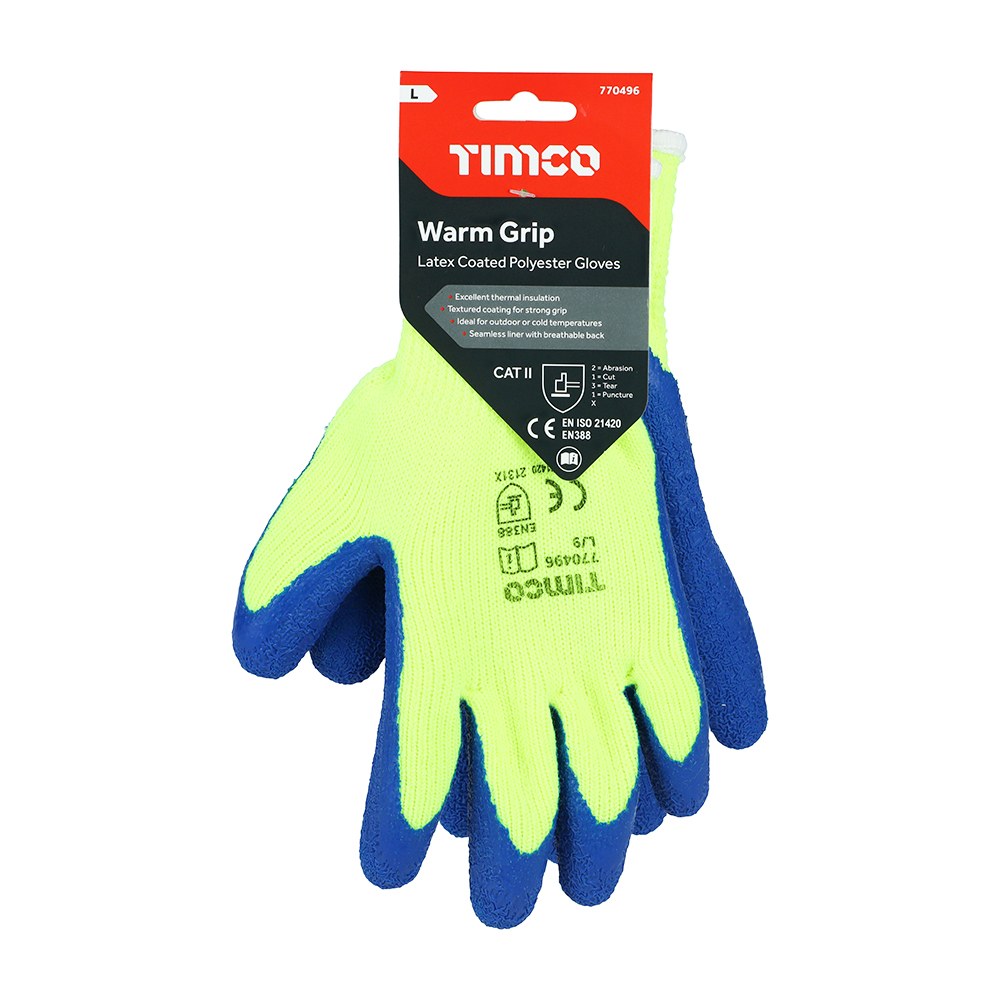 Warm Grip Glove Latex Crinkle - Image 2