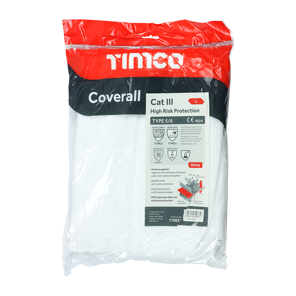 Type 5/6 Coverall White - Image 2