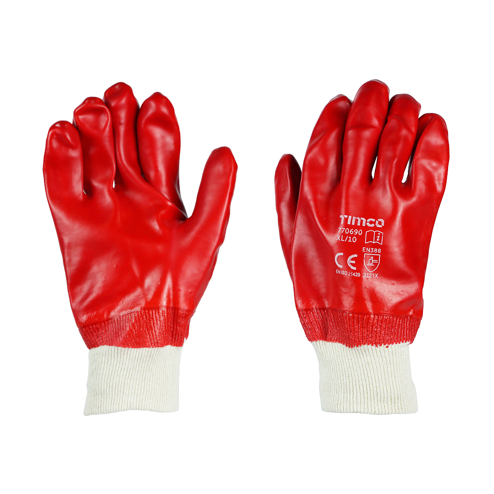PVC Coated Grip Gloves Cotton