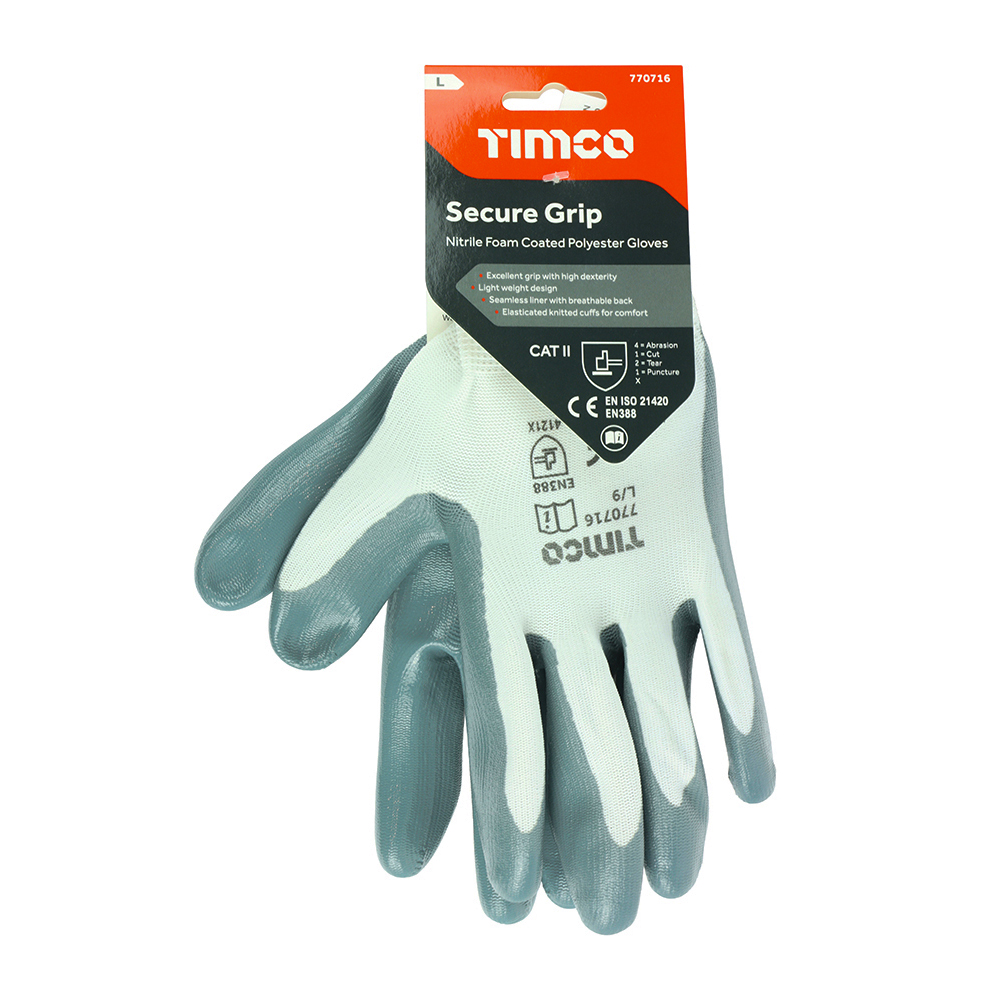 Secure Grip Glove Nitrile Foam - Image 2