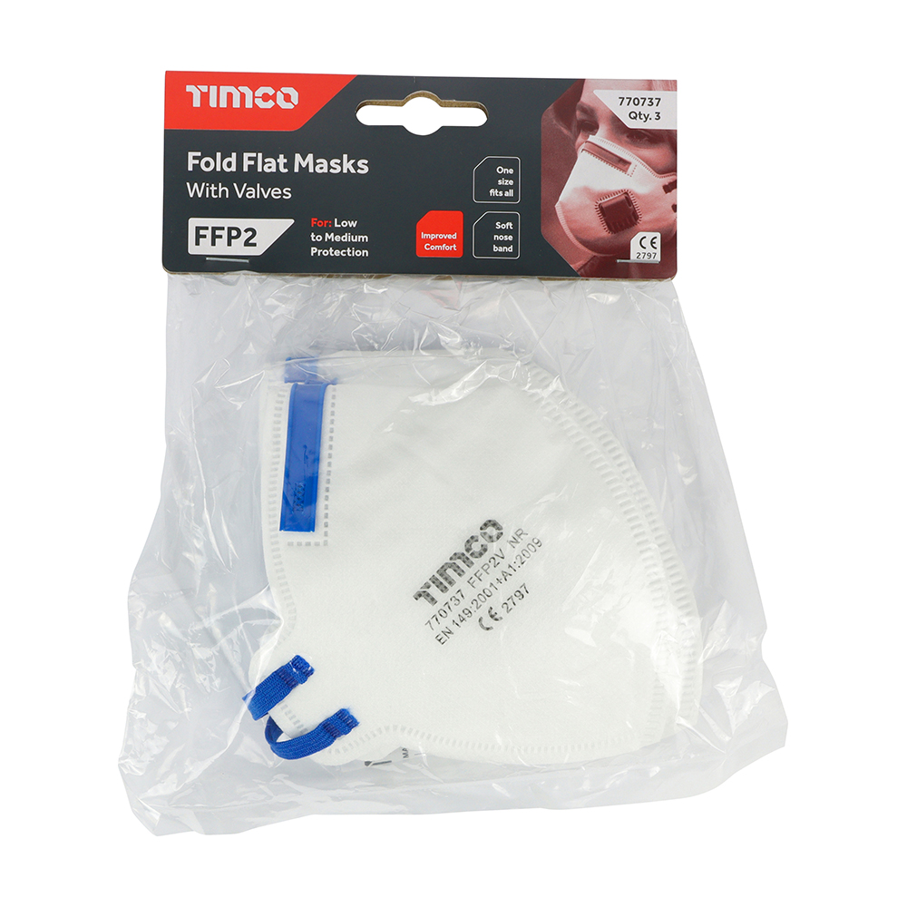 FFP2 Fold Flat Mask - Valved - Image 5