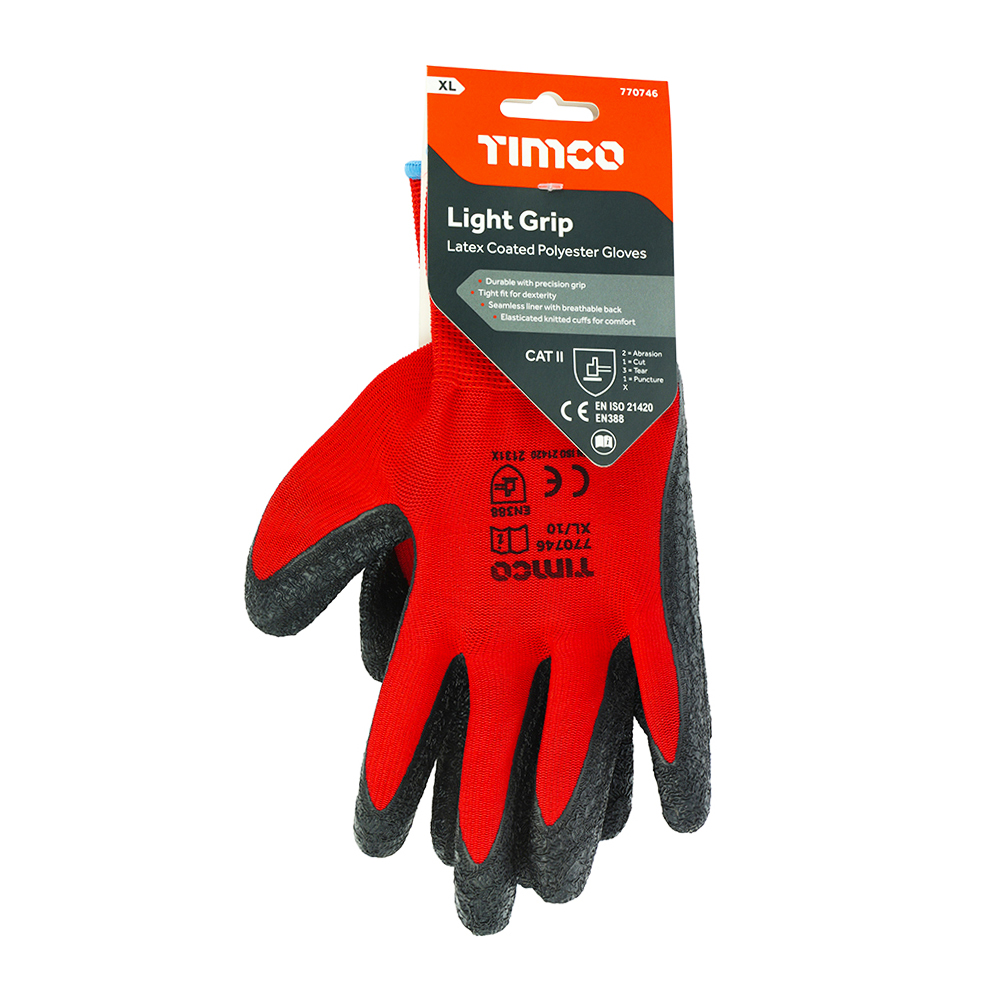Light Grip Glove Latex Crinkle - Image 2