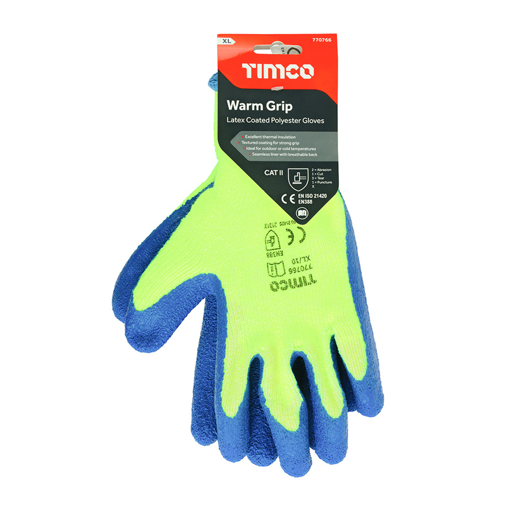 Warm Grip Glove Latex Crinkle - Image 2