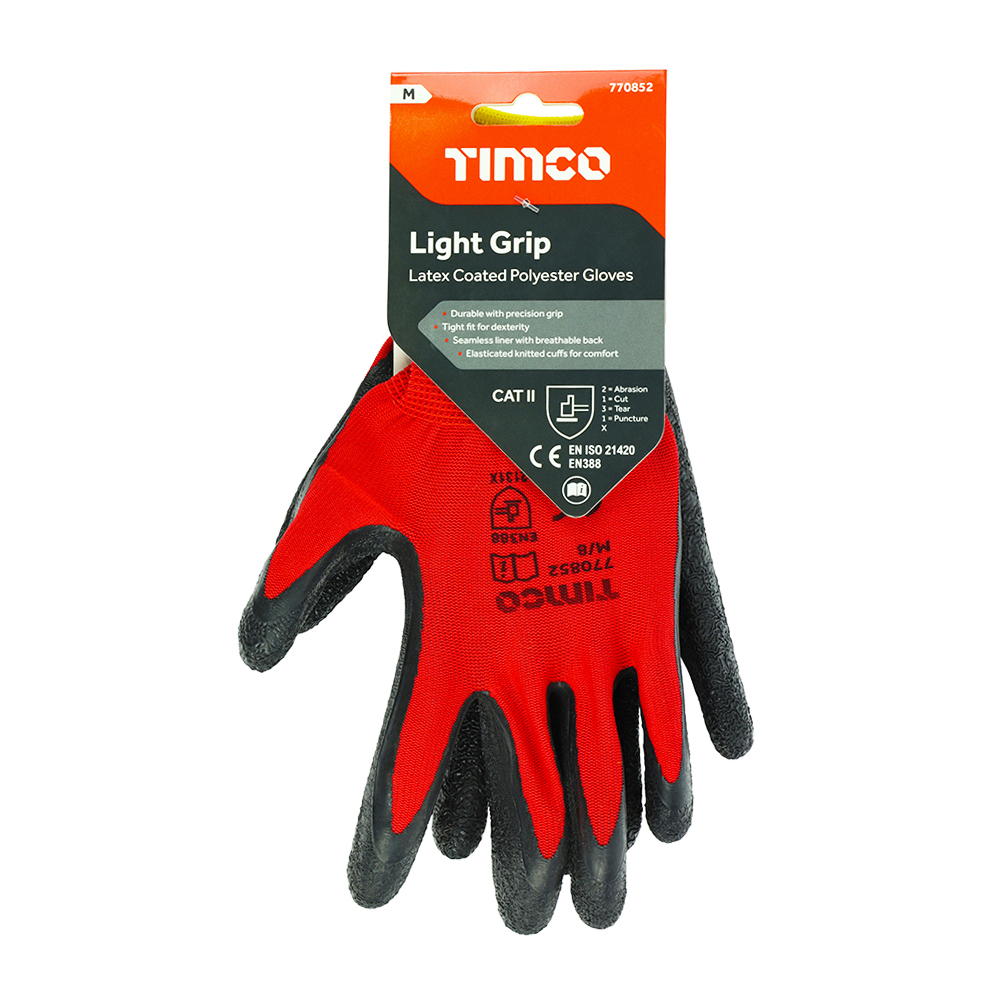 Light Grip Glove Latex Crinkle - Image 2