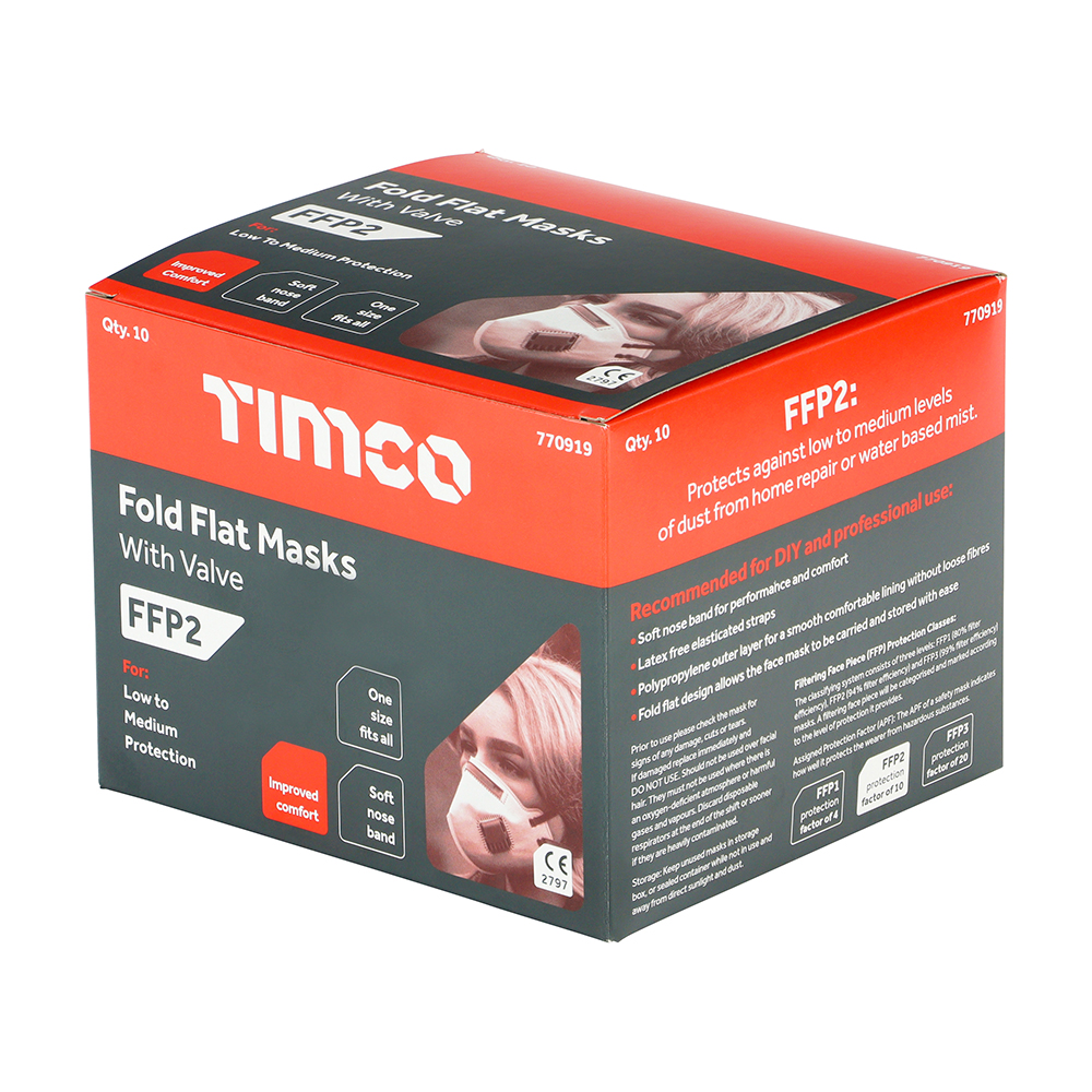 FFP2 Fold Flat Mask - Valved - Image 5