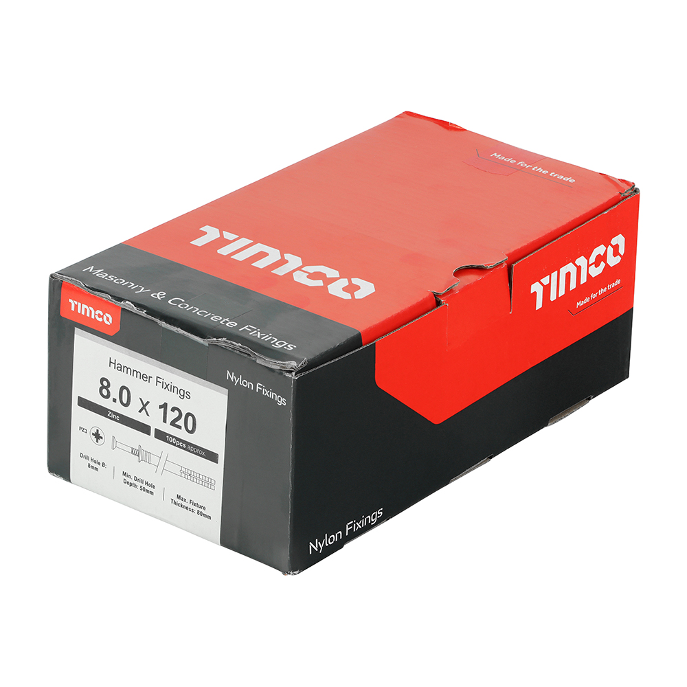 Nylon Hammer Fixing - BZP - Image 2