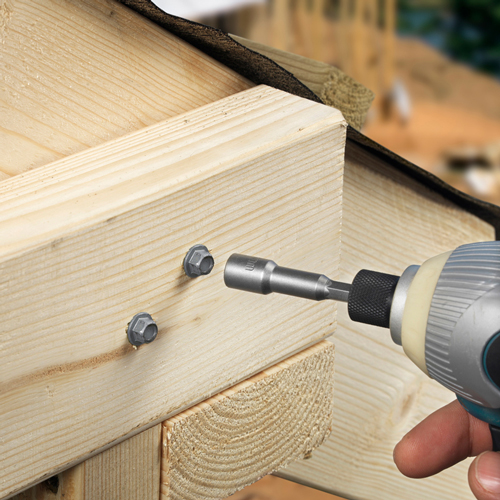 Timber Frame Screw HEX Silver - Image 3