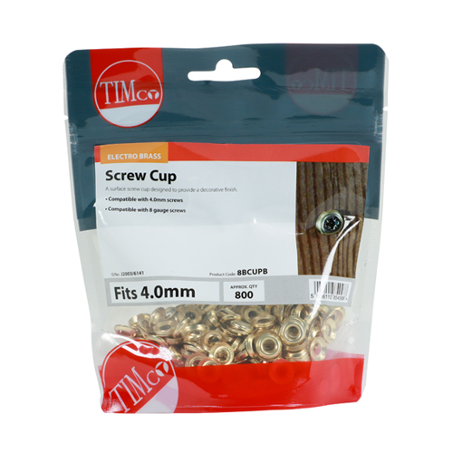 Surface Screw Cup - E/Brass - Image 2