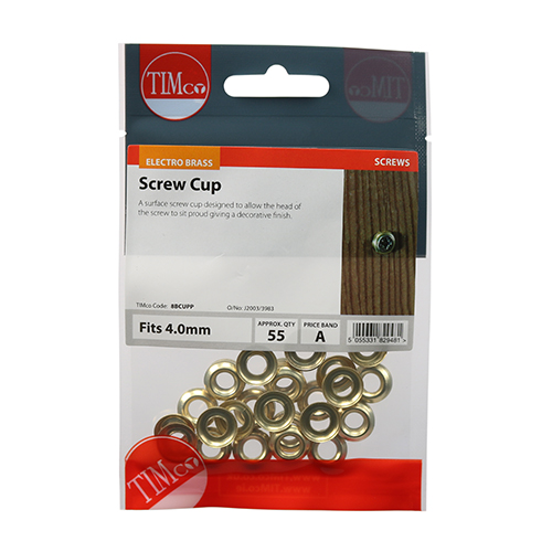 Surface Screw Cup - E/Brass - Image 2