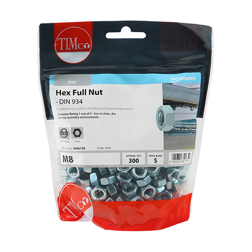 Hex Nut DIN 934 - BZP - Image 2