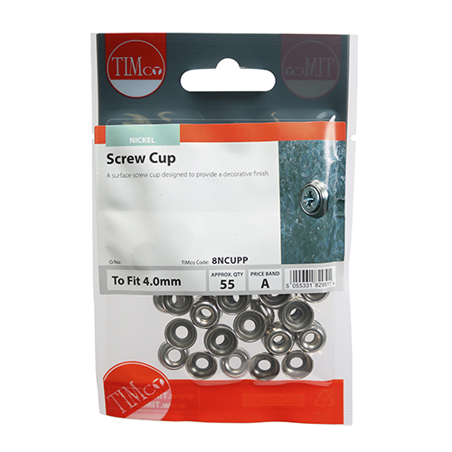 Surface Screw Cups - Nickel - Image 2