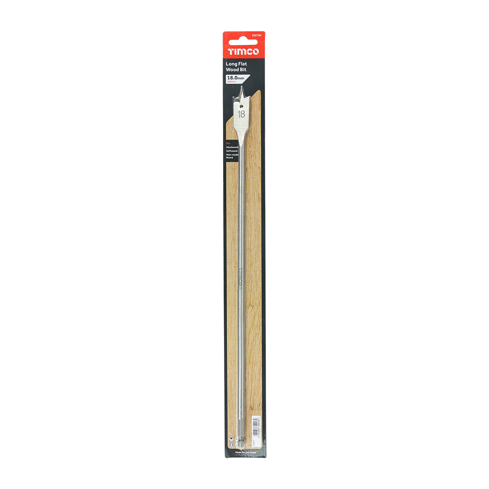 Long Flat Wood Bit - Image 2