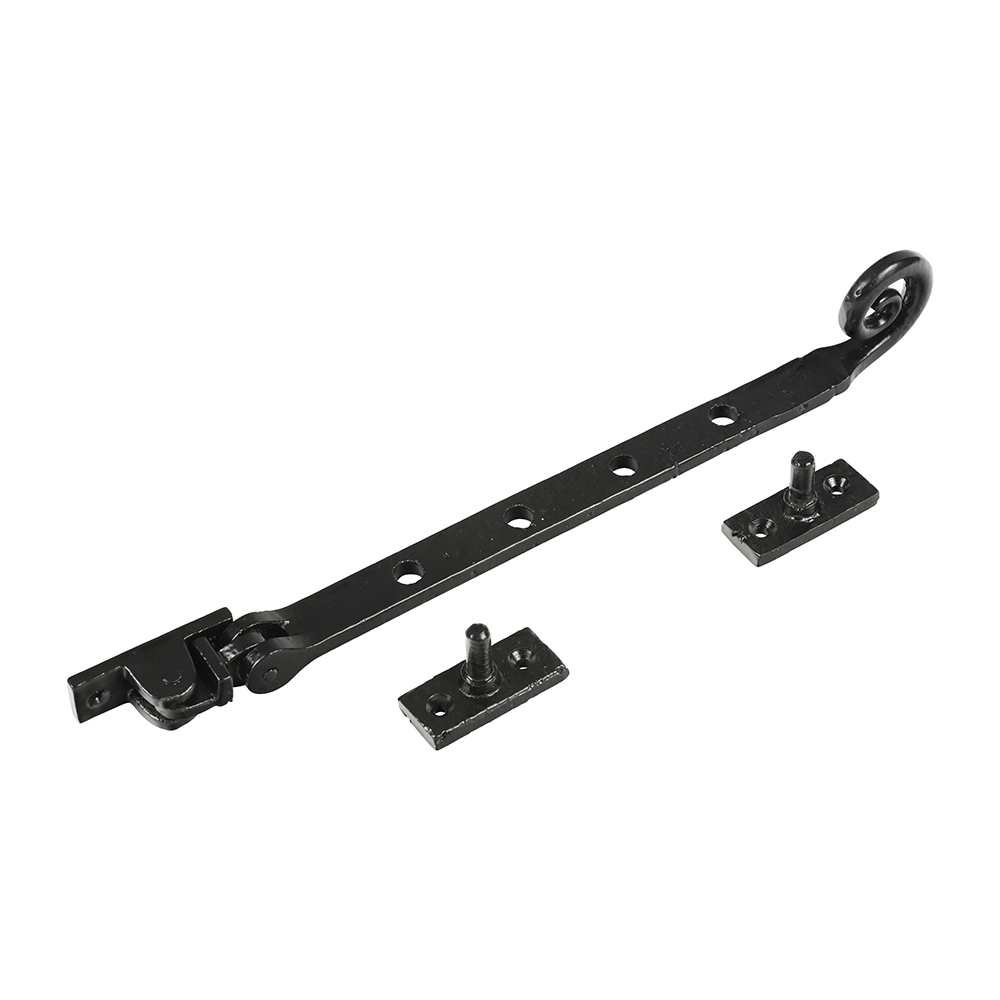 Curly Casement Stay Ant BLK