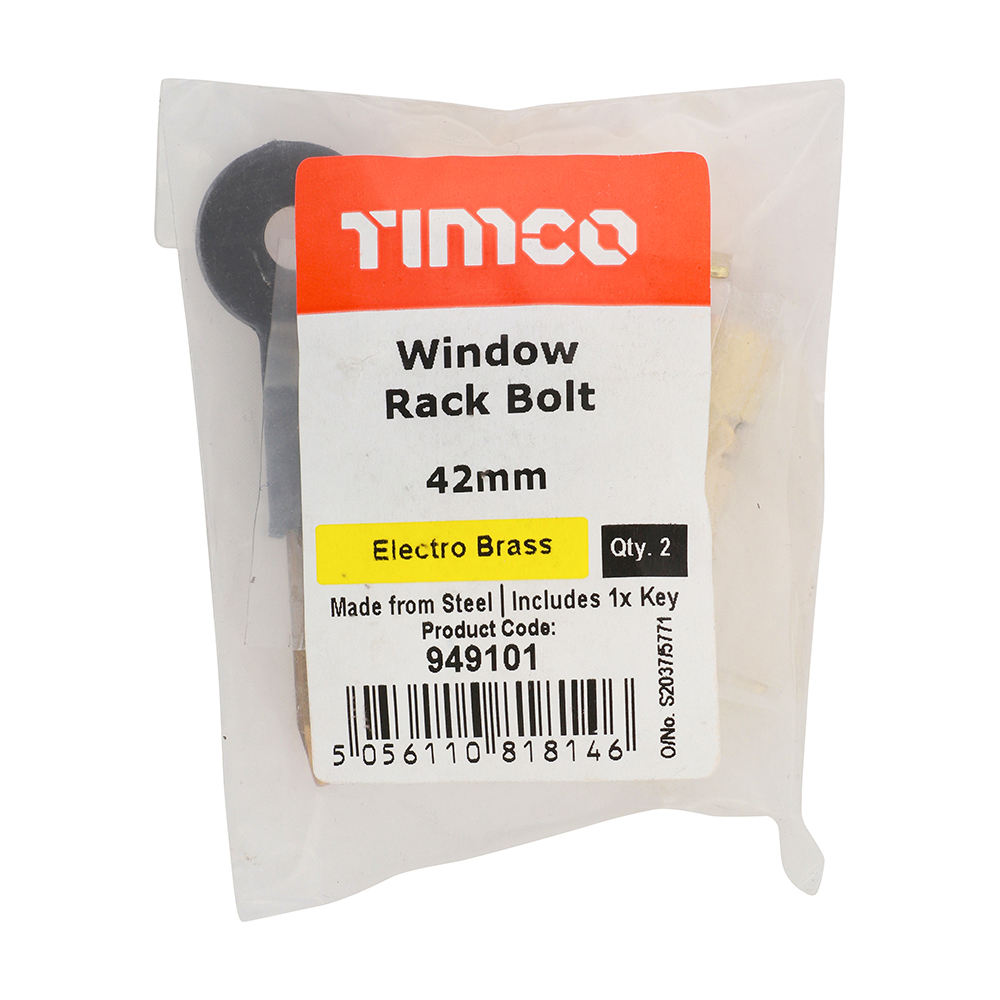 Window Rack Bolt E. Brass - Image 2