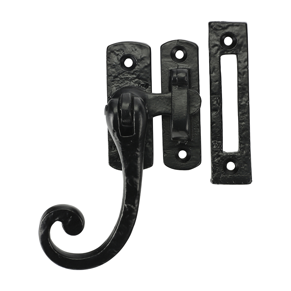Curly Casement Fastener AntBLK - Image 2