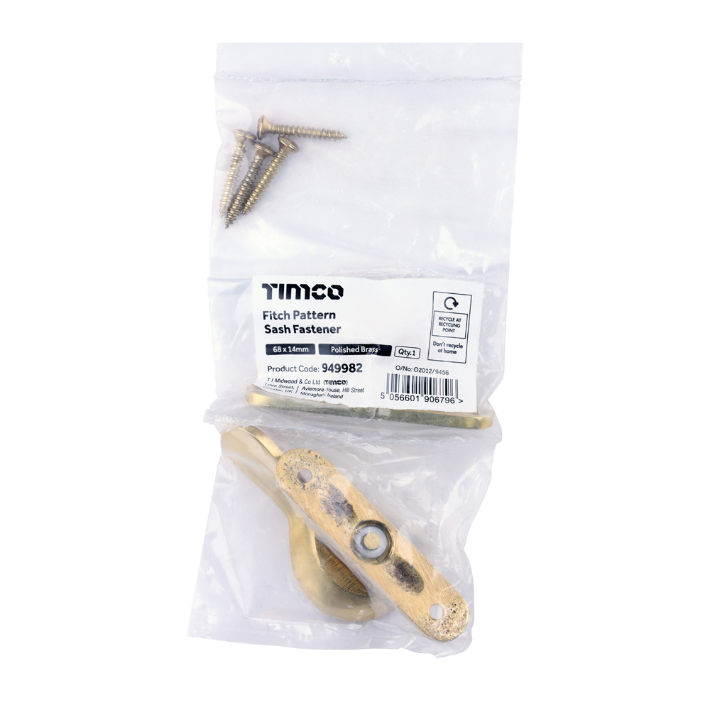 Fitch Sash Fastener PB - Image 3