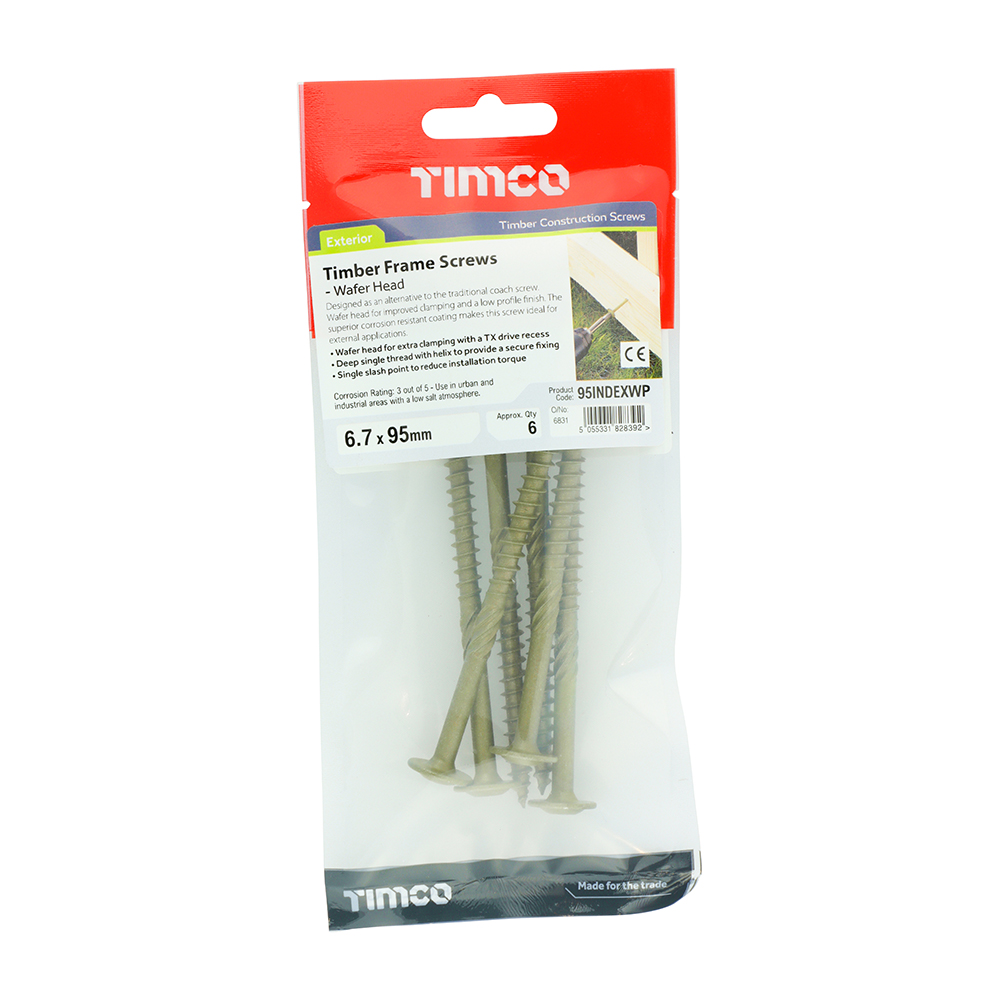 Wafer Head Timber Screw- Green - Image 2