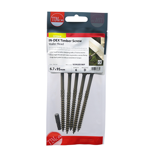 Wafer Head Timber Screw- Green - Image 3
