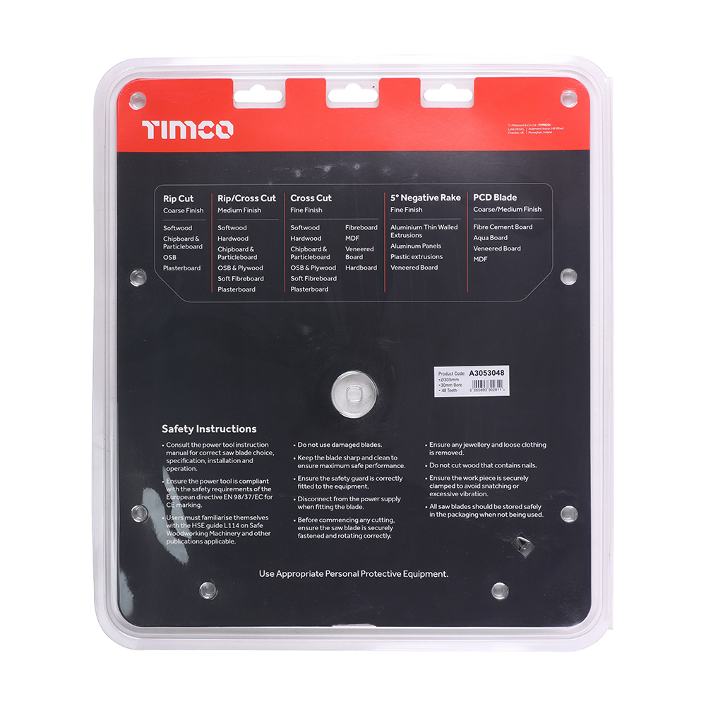 TCT -5 Degree Sawblade - Image 3