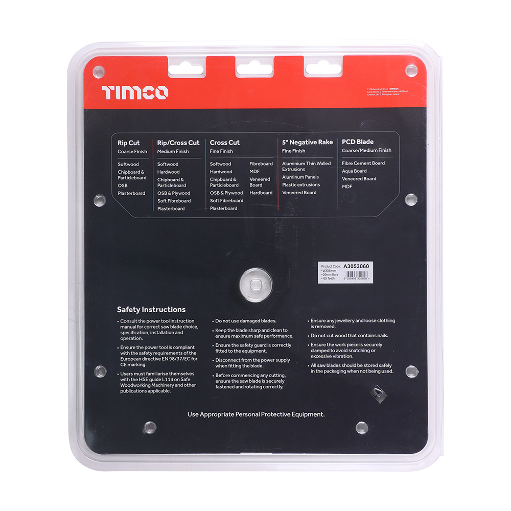 TCT -5 Degree Sawblade - Image 3