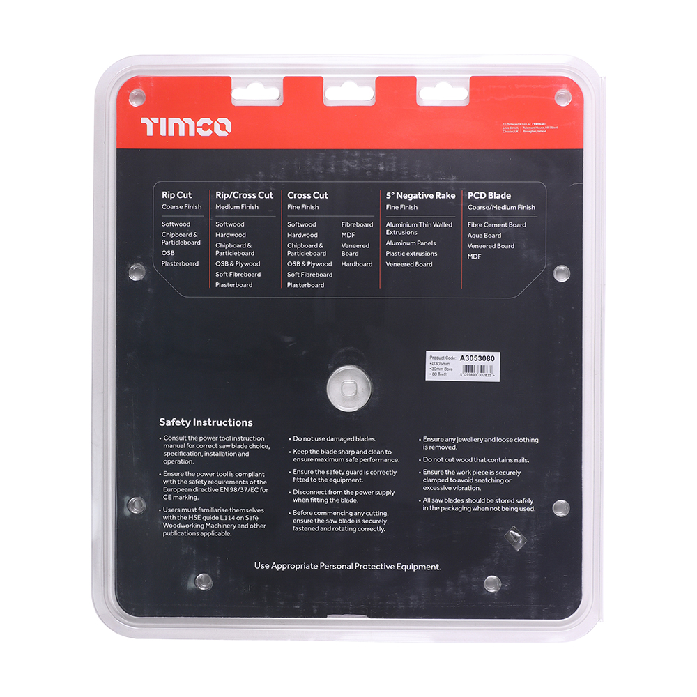 TCT -5 Degree Sawblade - Image 3